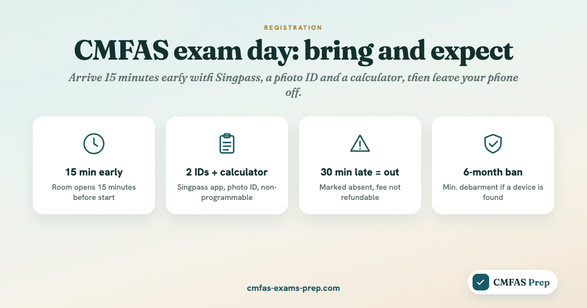 CMFAS exam day at SCI: what to bring and expect (2026)