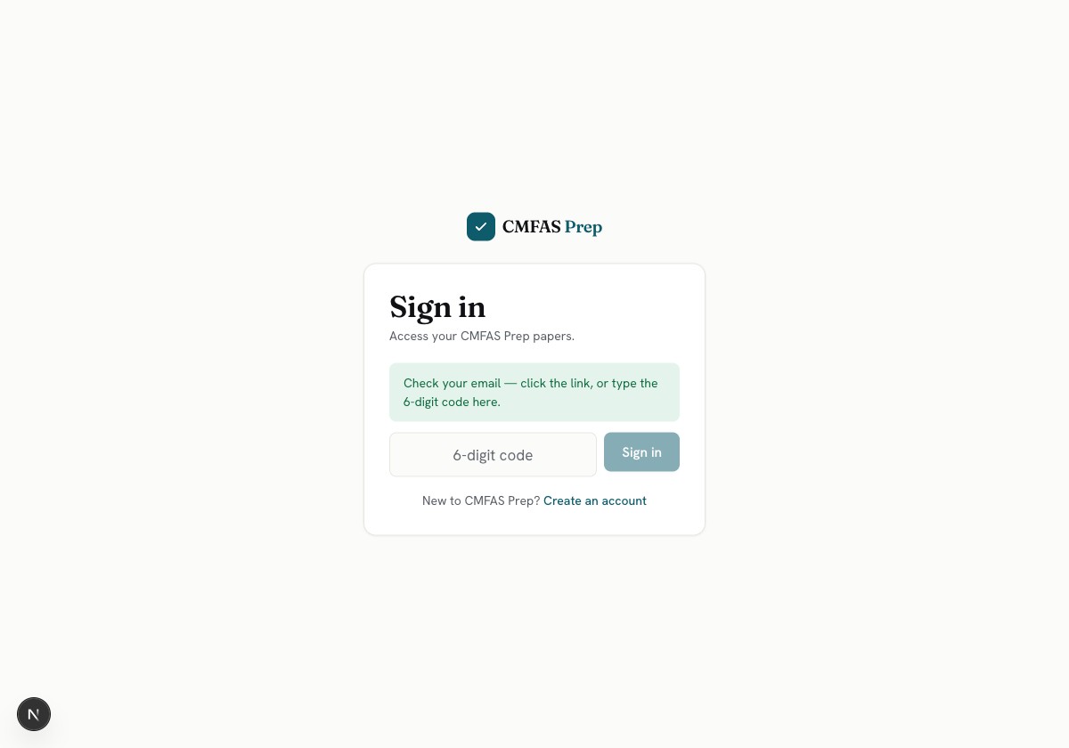 Signing in next time