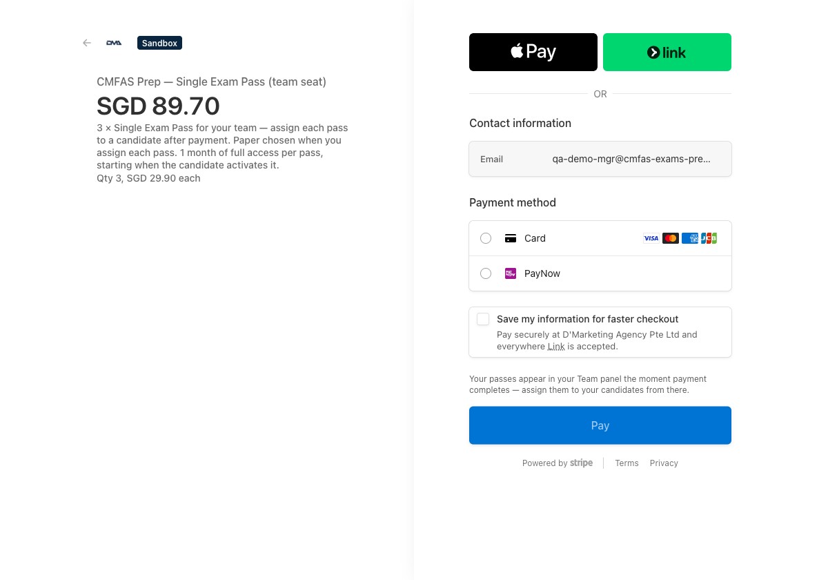 Pay once